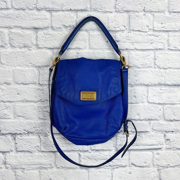 MARC JACOBS Leather Shoulder Crossbody Handbag in Royal Blue - Picture 3 of 9